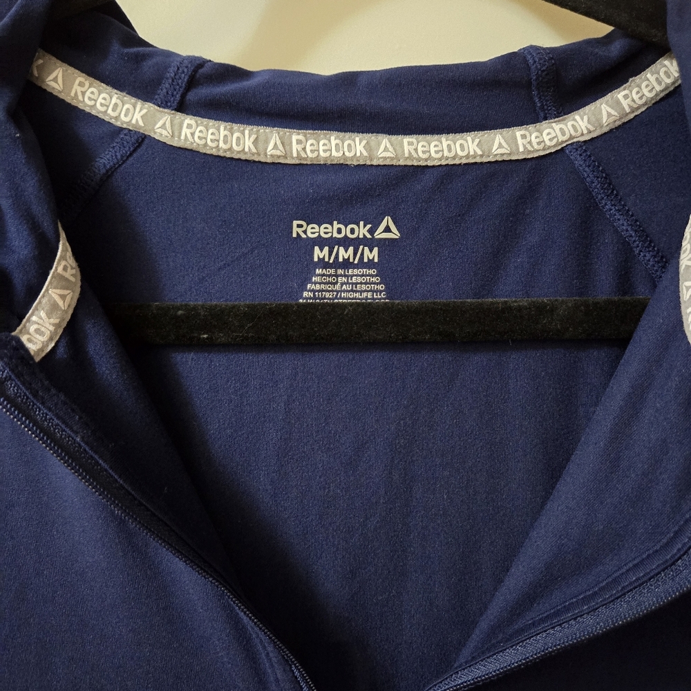 Blue Reebok lightweight hoodie size Med